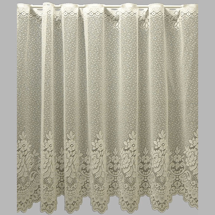 sheer fabric Jacquard with floral pattern 43 - 90 cm height